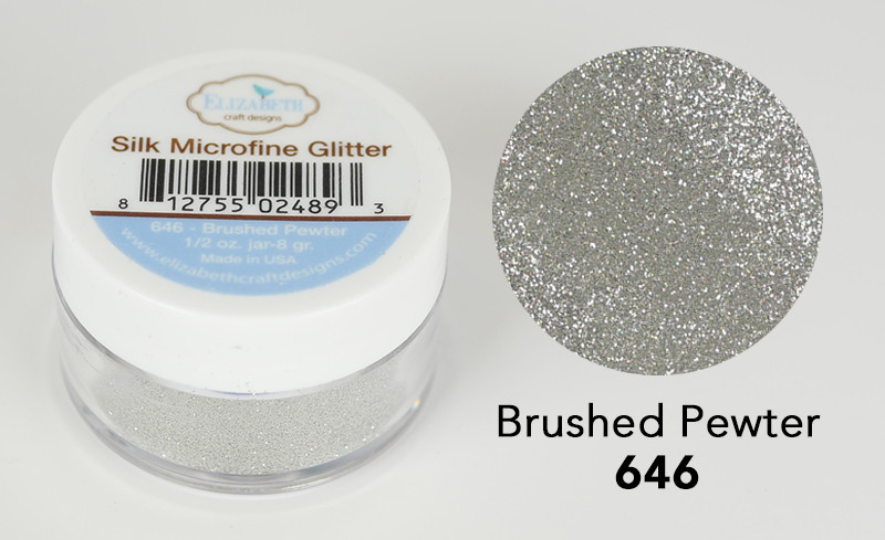 Elizabeth Craft Designs - Brushed Pewter Silk Microfine Glitter 