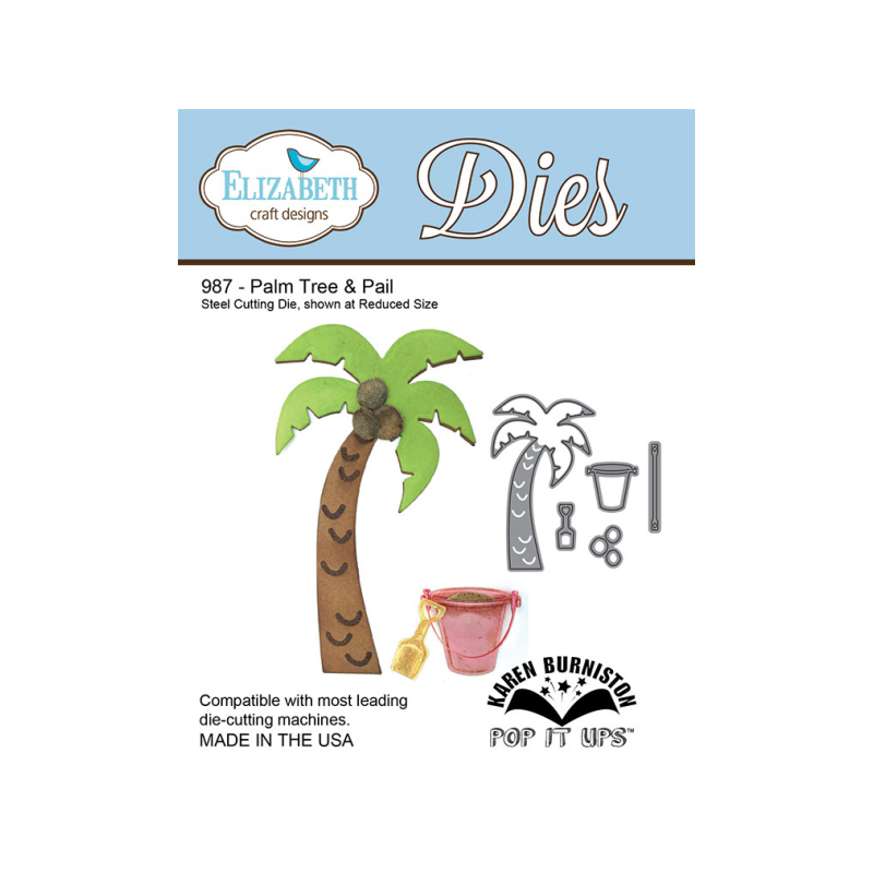 Elizabeth Craft Designs - Palm Tree & Pail Die Set