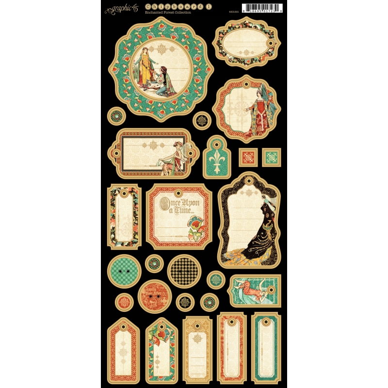 Graphic 45 - Enchanted Forest Chipboard