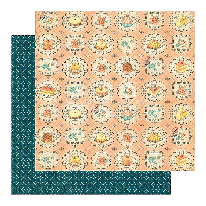 Graphic 45 - Cafe Parisian - Upper Crust 12"x12" Paper (x10 Sheets)