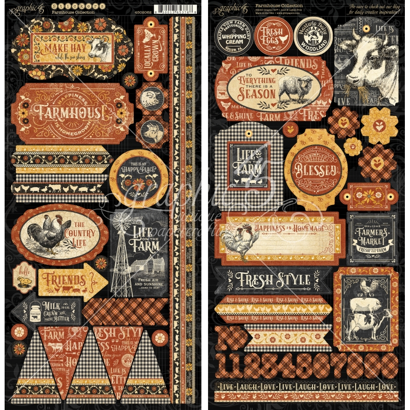 Graphic 45 - Farmhouse Stickers