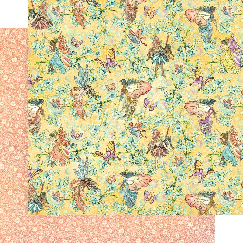 Graphic 45 - Fairie Wings - Woodland Wishes 12"x12" Paper (x5 Sheets)