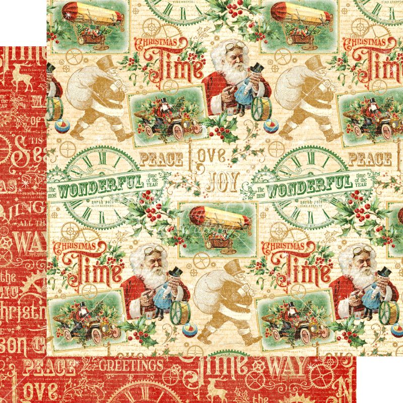 Graphic 45 - Christmas Time - Believe in Magic 12"x12" Paper (x5 Sheets)