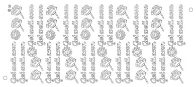 Get Well Soon Peel Offs (Silver x10)