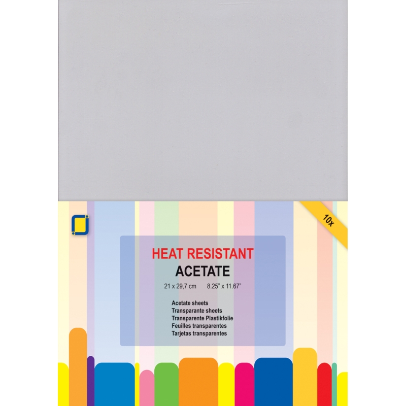 Heat Resistant A4 Acetate Sheets - (x10)