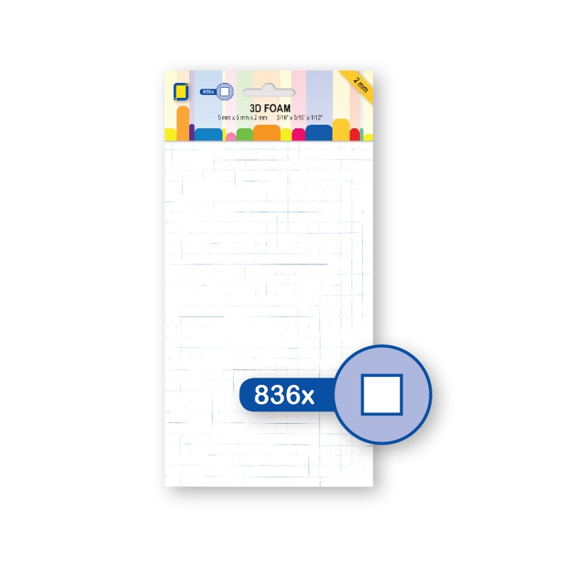 3D Foam Pads XL Sheet (5mm x 5mm x 2mm)