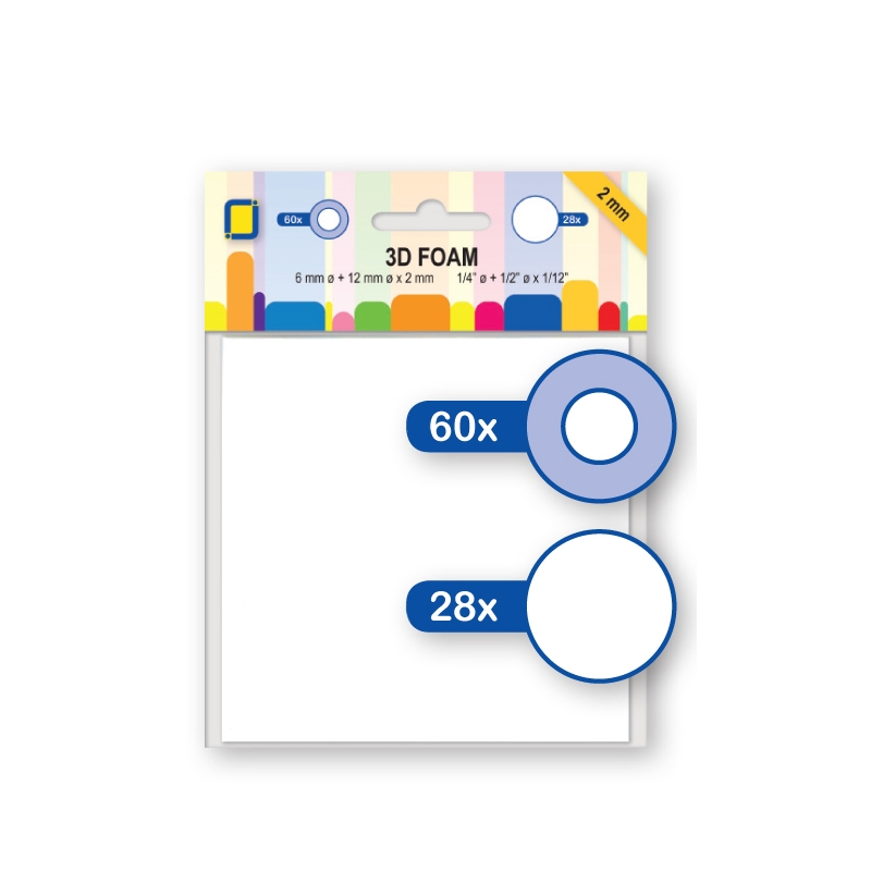 3D Foam Round Pads (2 sizes)