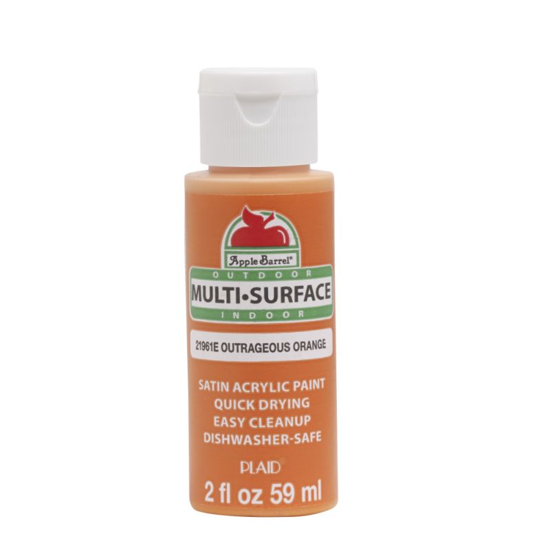 Apple Barrel Multi-Surface - Outrageous Orange (2oz)