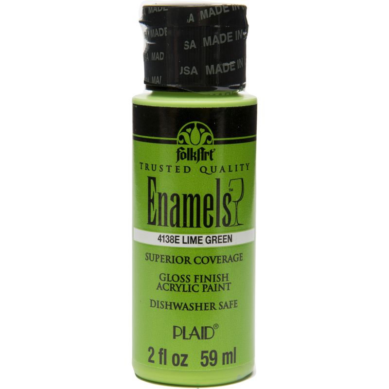 FolkArt Enamels - Lime (2oz)