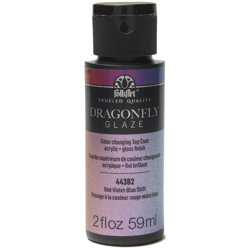 FolkArt Dragonfly Glaze™ - Red-Violet-Blue (2oz)