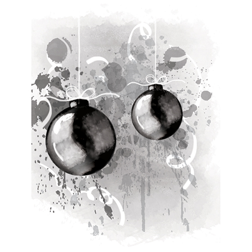 Spellbinders 3D Shading Ornaments Rubber Stamp