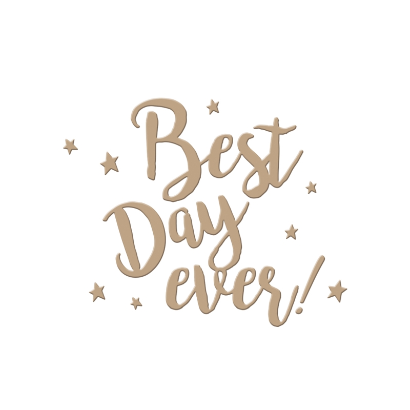 Spellbinders Glimmer Plate - Best Day Ever 