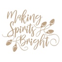 Spellbinders Glimmer Plate - Making Spirits Bright 