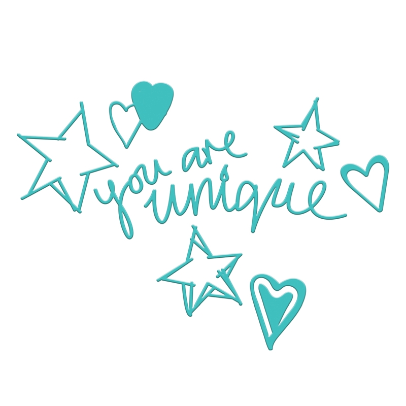 Spellbinders - Jane Davenport You are Unique die set