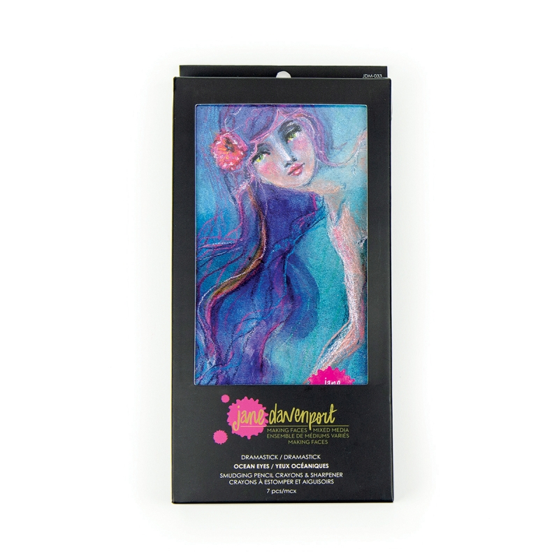 Spellbinders - Jane Davenport Drama Stick Ocean Eyes Smudge Pencil Crayons