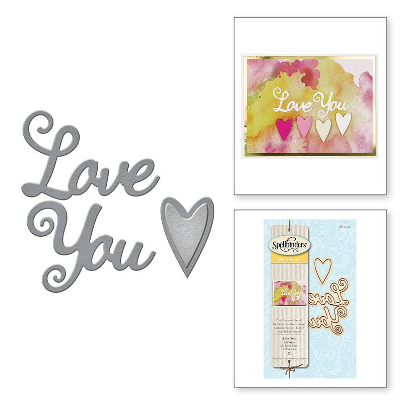 Spellbinders Die D-Lites - Love You