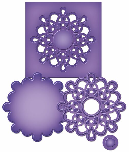 Spellbinders Die D-Lites - Medallion Seven3