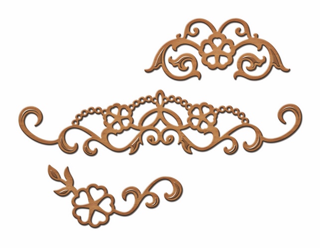 Spellbinders Die D-Lites - Corners & Accents One