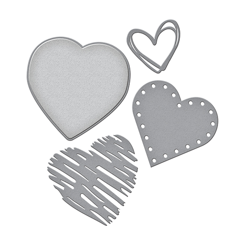 Spellbinders Die D-Lites Hearts