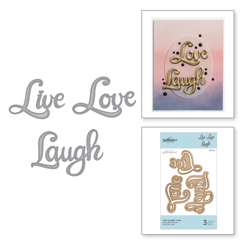 Spellbinders Shapeabilities - Live Love Laugh