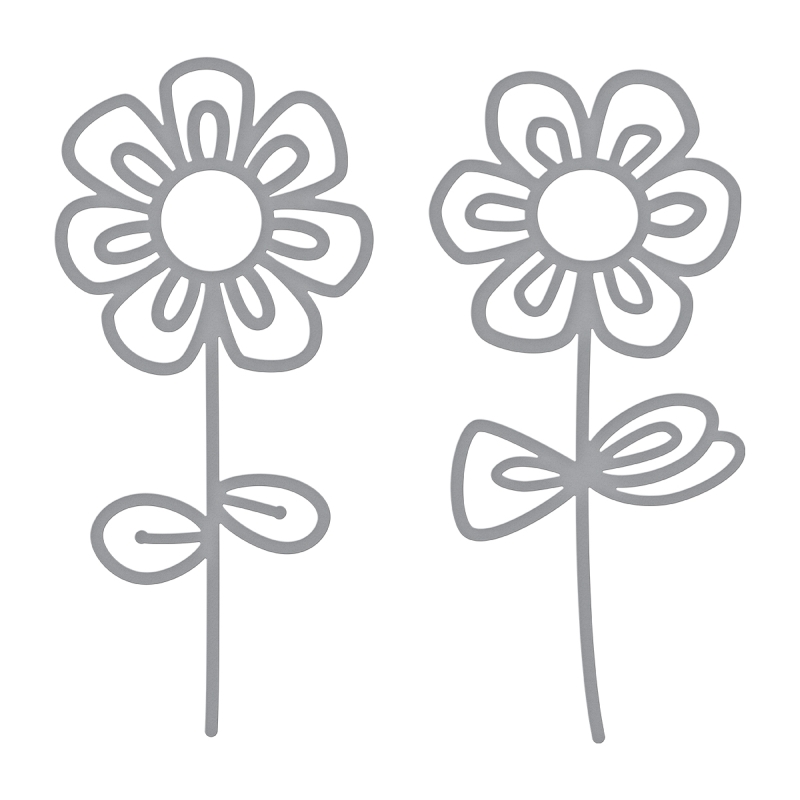 Spellbinders Die D-Lites - Sketched Blooms 2 
