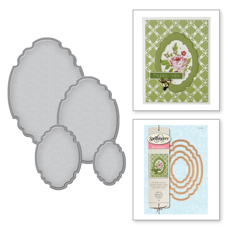 Spellbinders - Label 33 Etched Dies