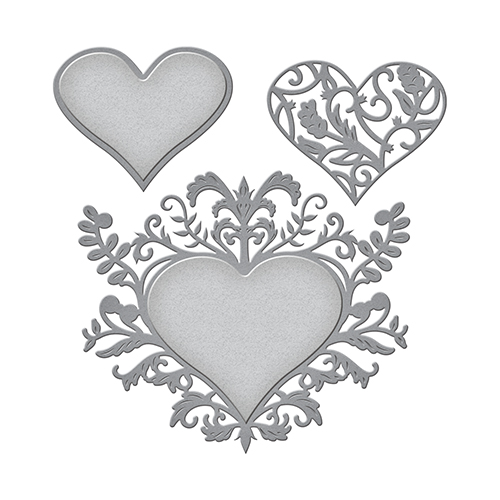 Spellbinders - Botanical Heart Pair