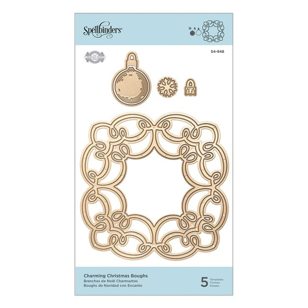 Spellbinders Shapeabilities - Charming Christmas Boughs 