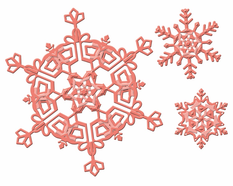 Spellbinders Shapeabilities - Dimensional Snowflakes Cut, Fold & Tuck