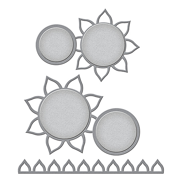 Spellbinders Shapeabilities - Sunflower Photo Holder