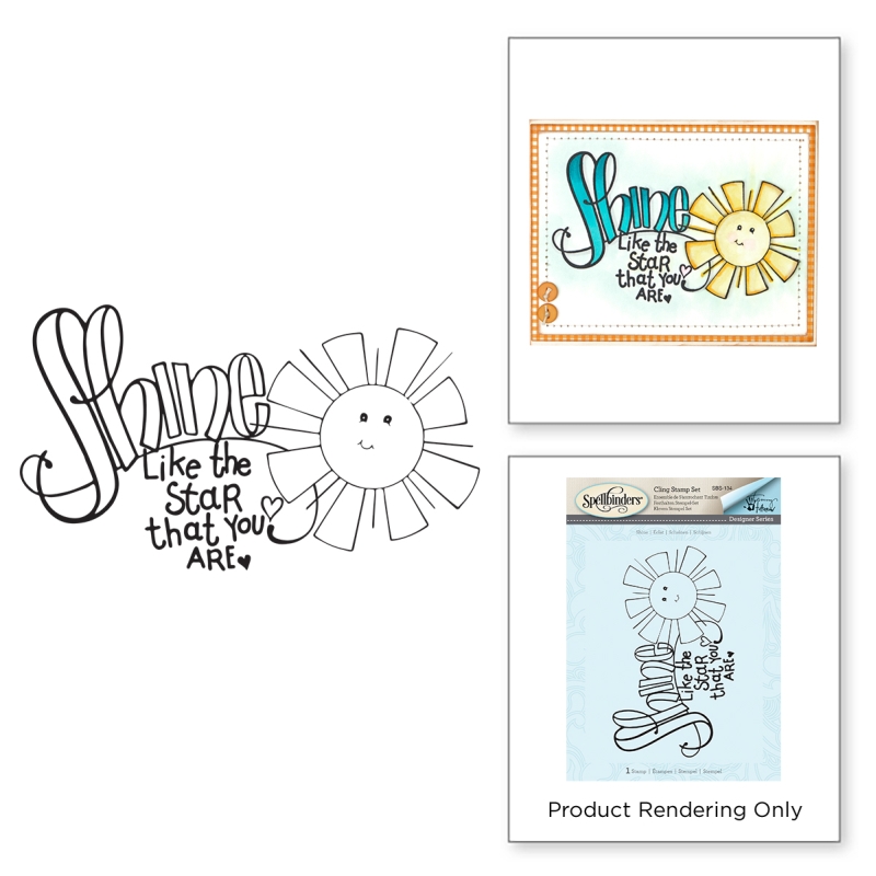 Spellbinders Shine Stamps stamp set