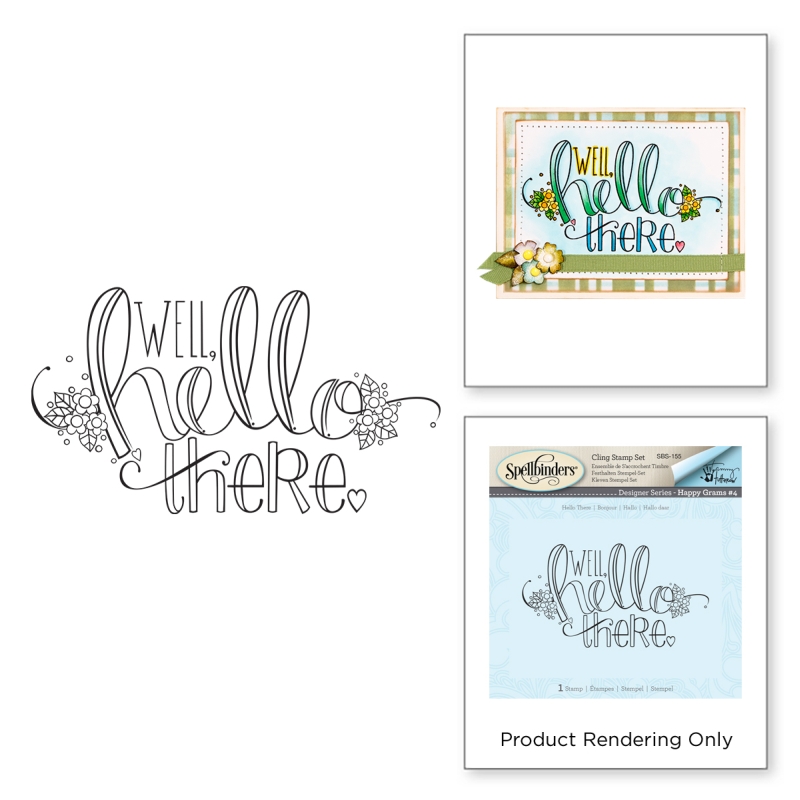 Spellbinders Hello There stamp set