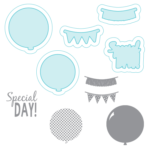 Spellbinders Stamps & Die Set - Special Day