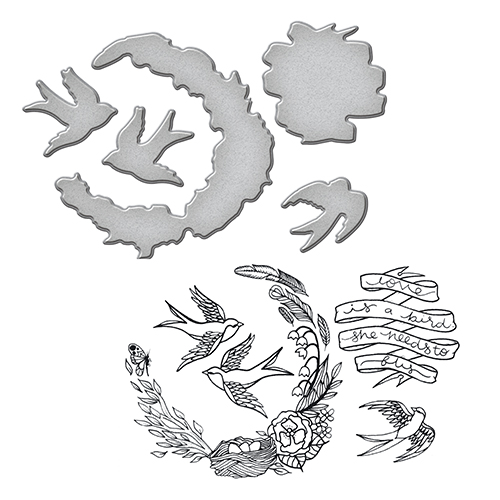 Spellbinders Stamp & Die Set - Swallow