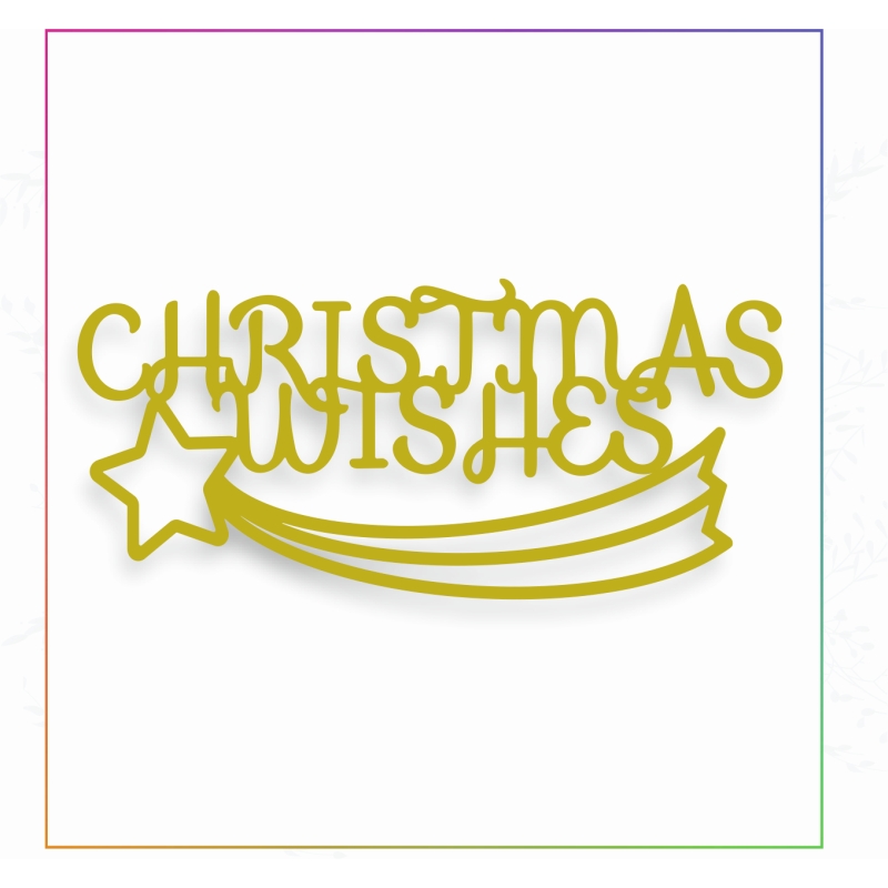 Sharon Callis Christmas Wishes Sentiment Die