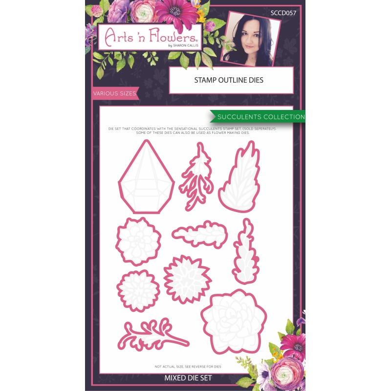 Sharon Callis Sensational Succulents Die Set (coordinates with SCCCSA5001)