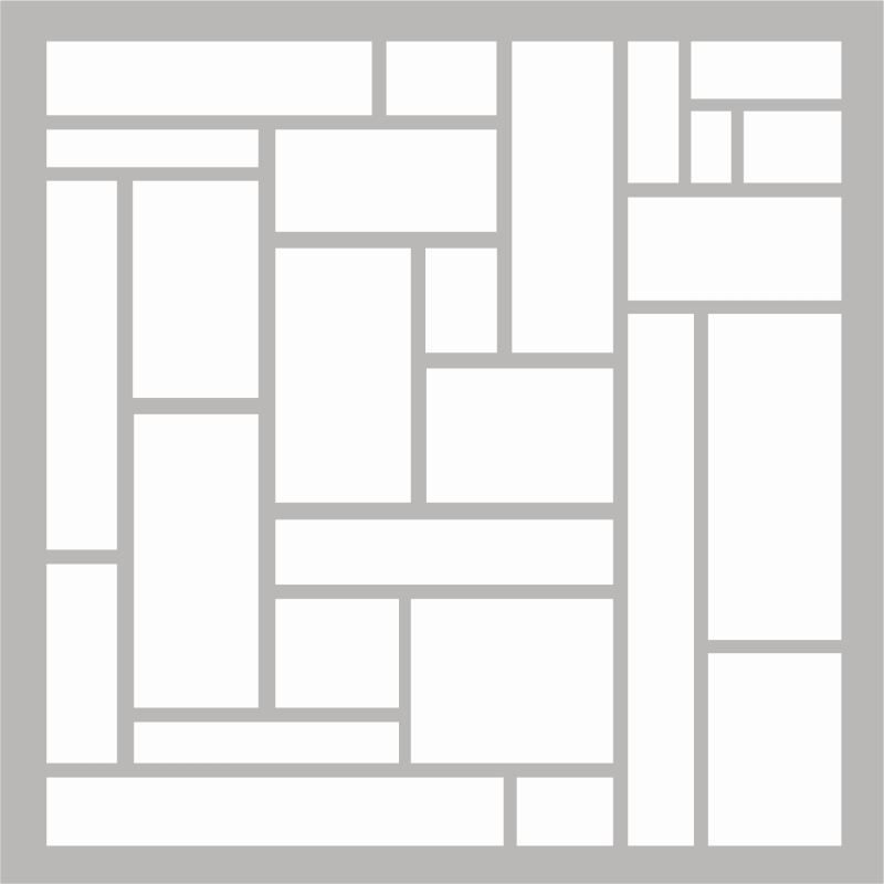 Sharon Callis Gridlock 6"x6" Stencil
