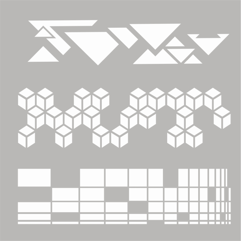 Sharon Callis 80’s Retro 6"x6" Stencil