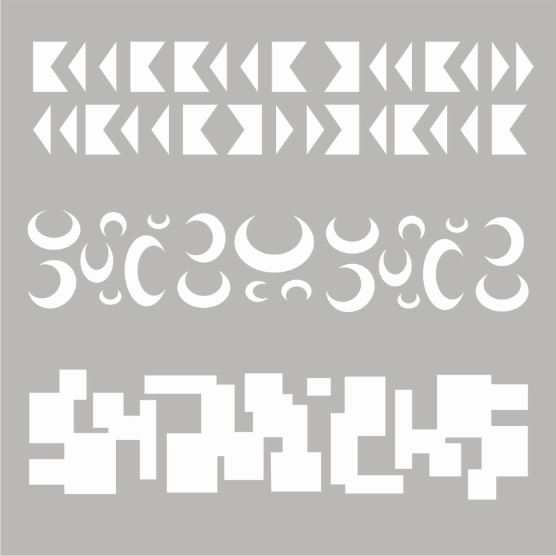 Sharon Callis Around The Block 6"x6" Stencil