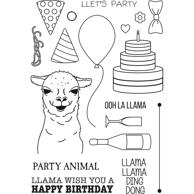Sweet Dixie Llama Party Animal