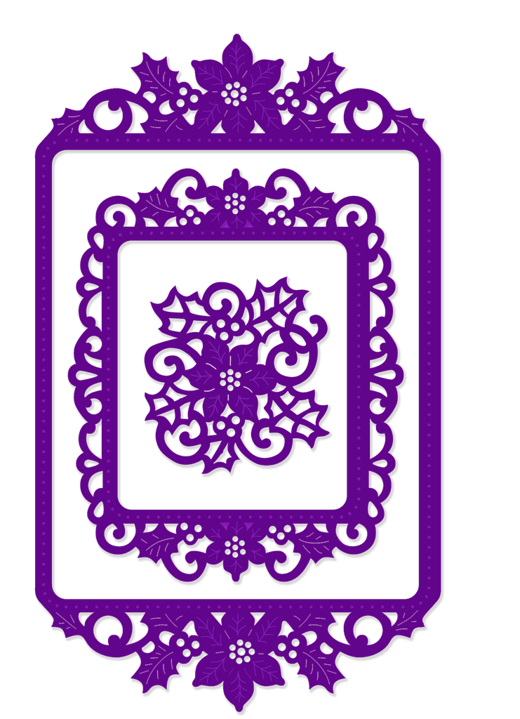 Sweet Dixie Festive Floral Frames die set