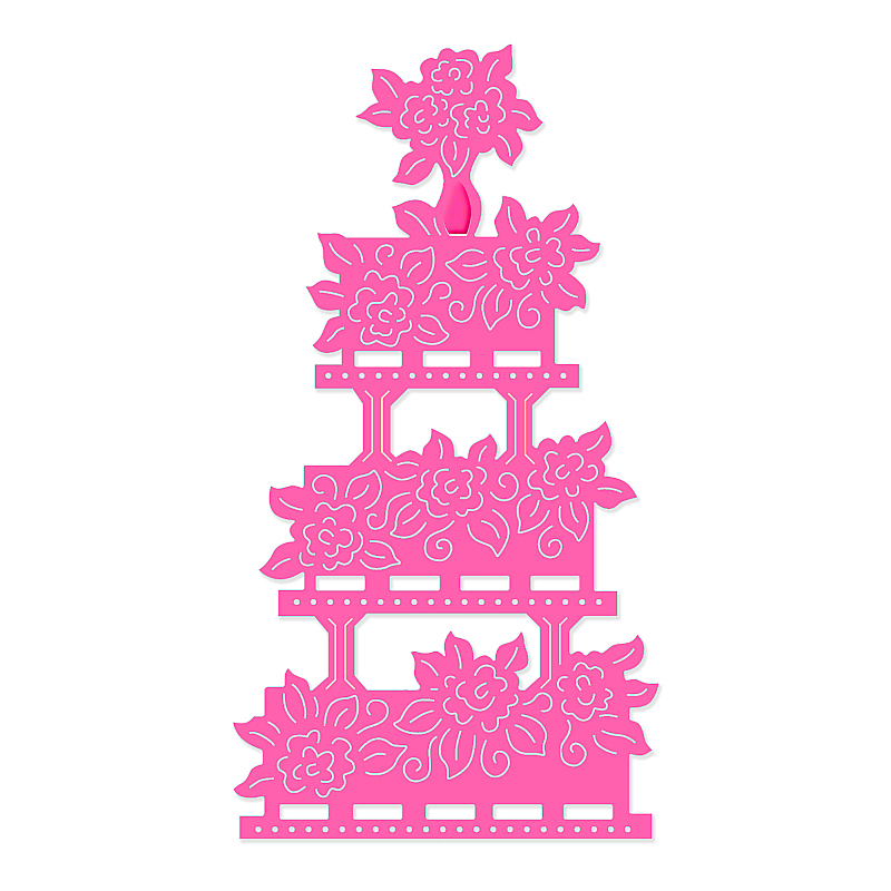 Sweet Dixie Wedding Cake die set