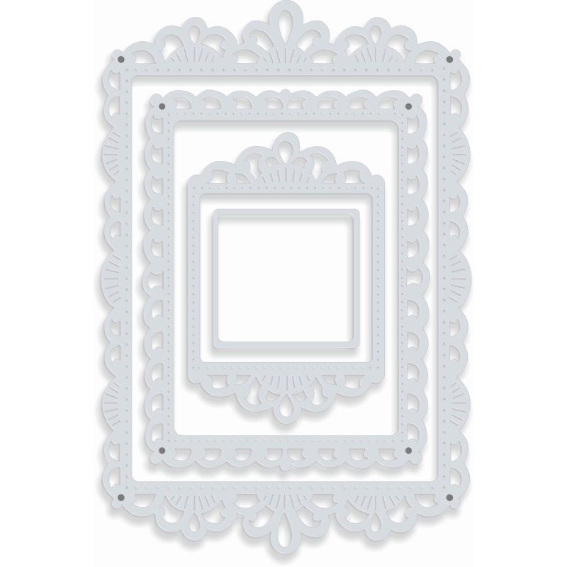 Sweet Dixie Looped Swirl Frame Nesting die set