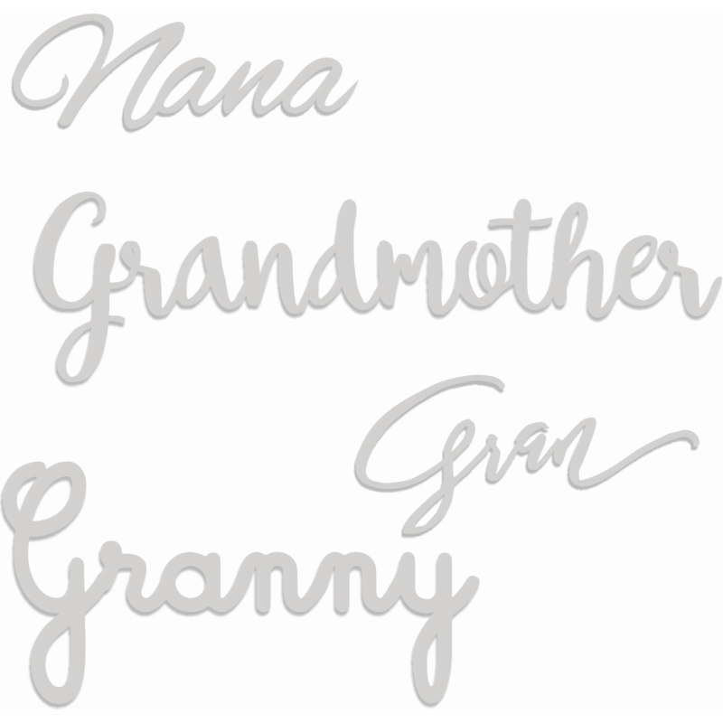 Sweet Dixie Grandmother & More Sentiment die set by Sharon Callis