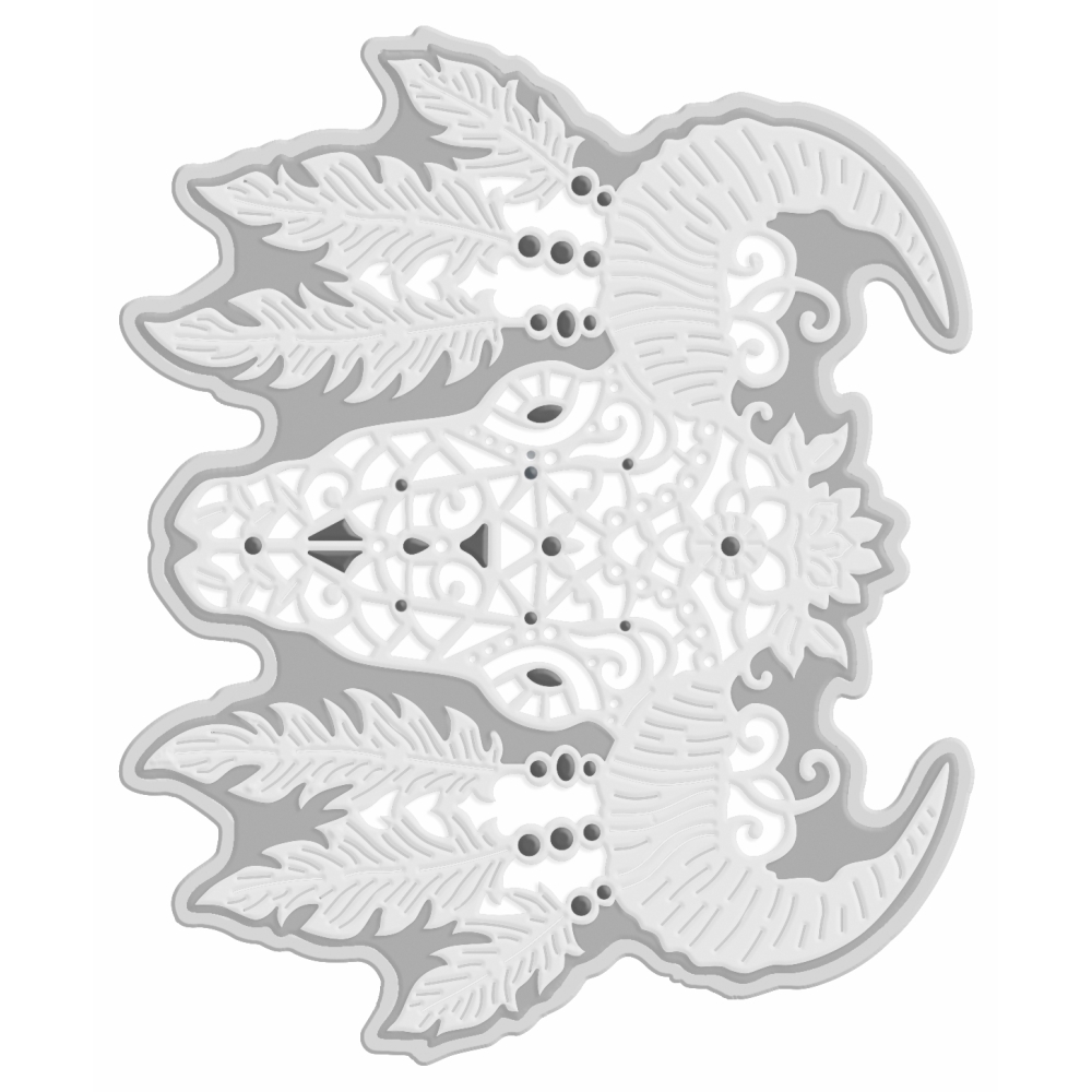 Sweet Dixie Decorative Bull Skull die set