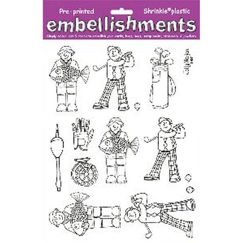 Shrink Art - Jolly Nation Fishing / Go (A4 White)