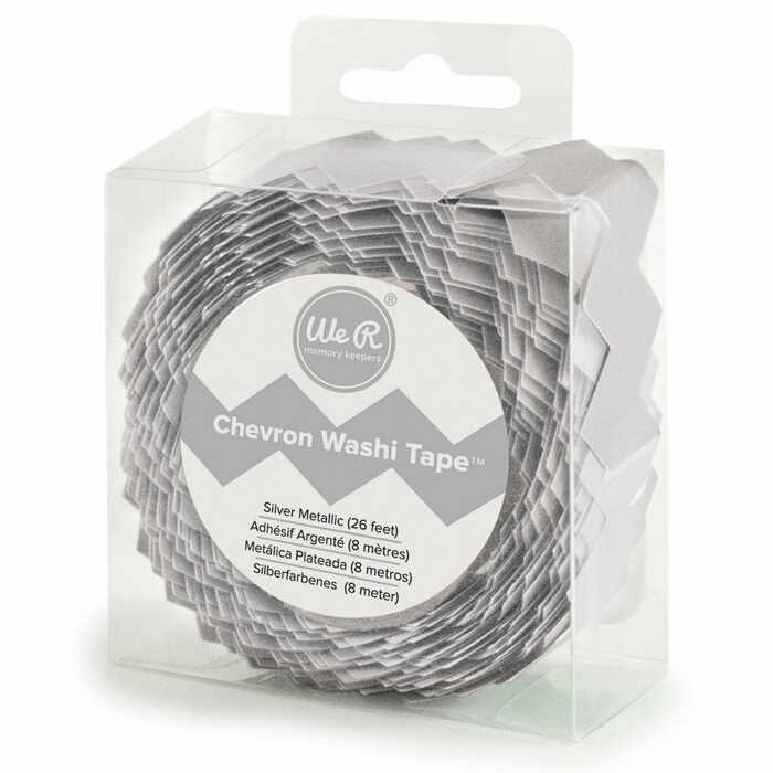 Chevron Washi Tape - Silver