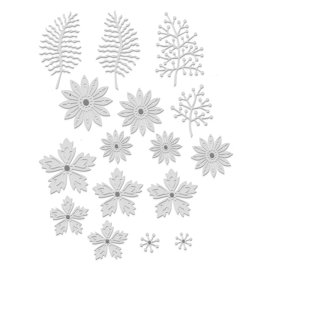 Sweet Dixie Flower Embellishments die set