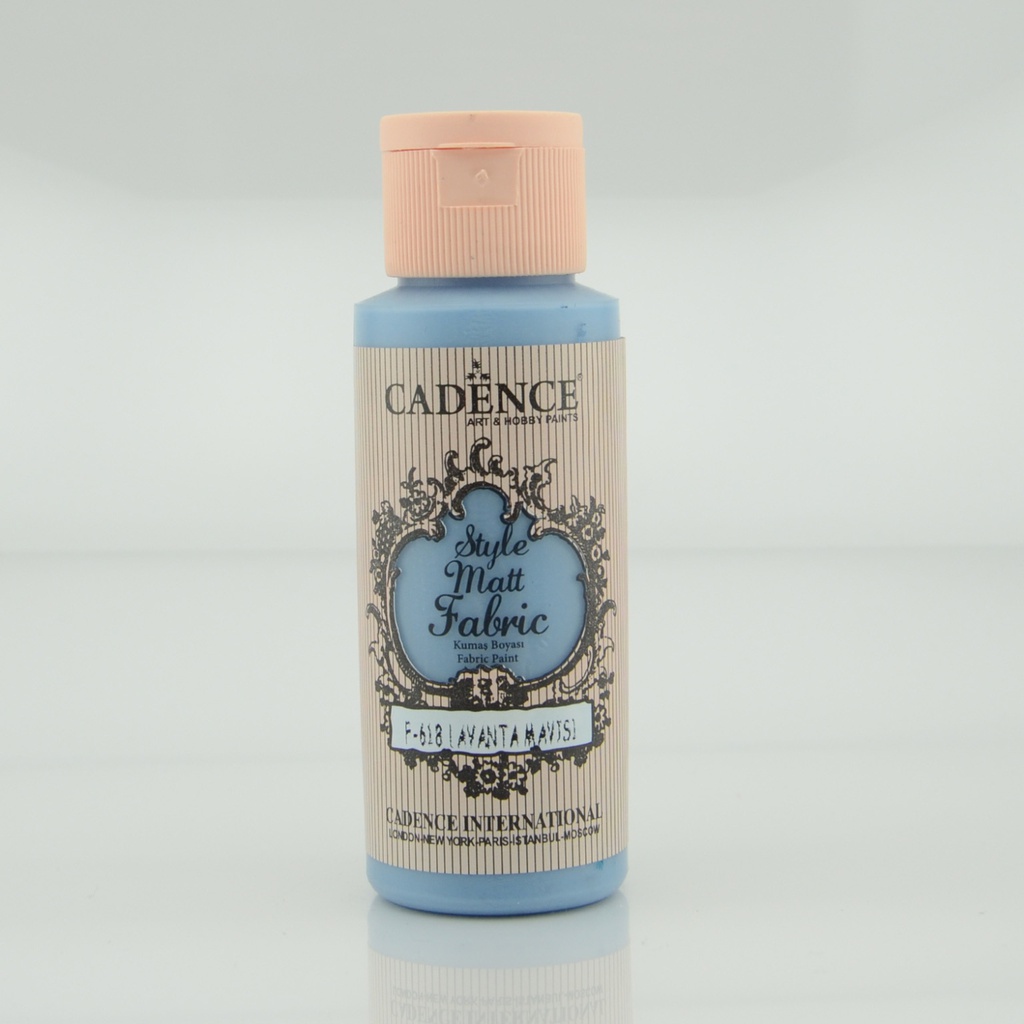 Cadence Style Matt Fabric Paint - Lavender Blue (59ml)