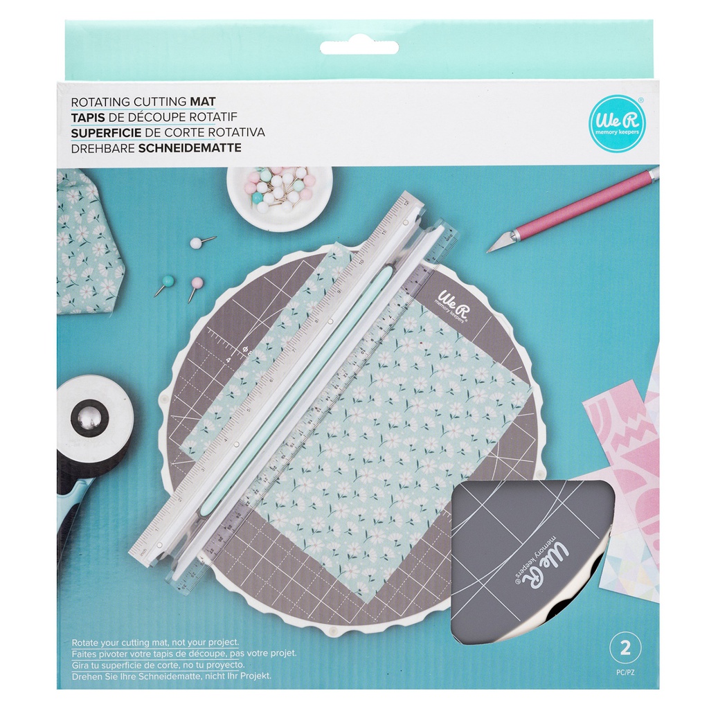 We R Memory Keepers Rotating Platform and Cutting Mat (10") Includes: Base and Mat (2 Piece)